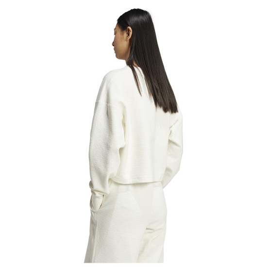 Adidas Γυναικείο φούτερ All SZN Ribbed V-Neck Sweatshirt